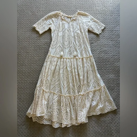 Spell & The Gypsy Collective Fairytale Anglaise Gown Midi Dress - Picture 5 of 8